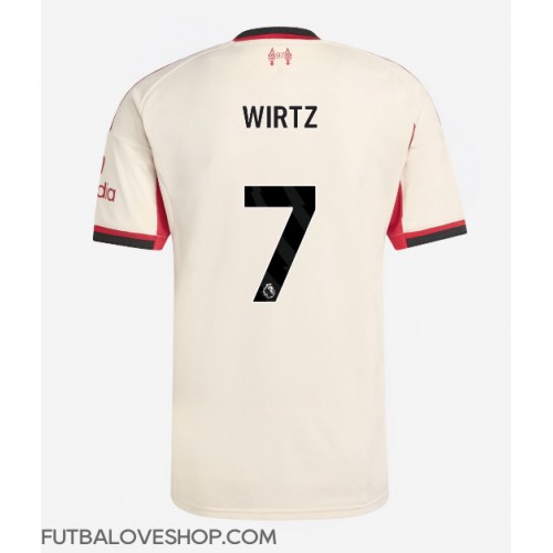 Dres Liverpool Florian Wirtz #7 Preč 2025-26 Krátky Rukáv